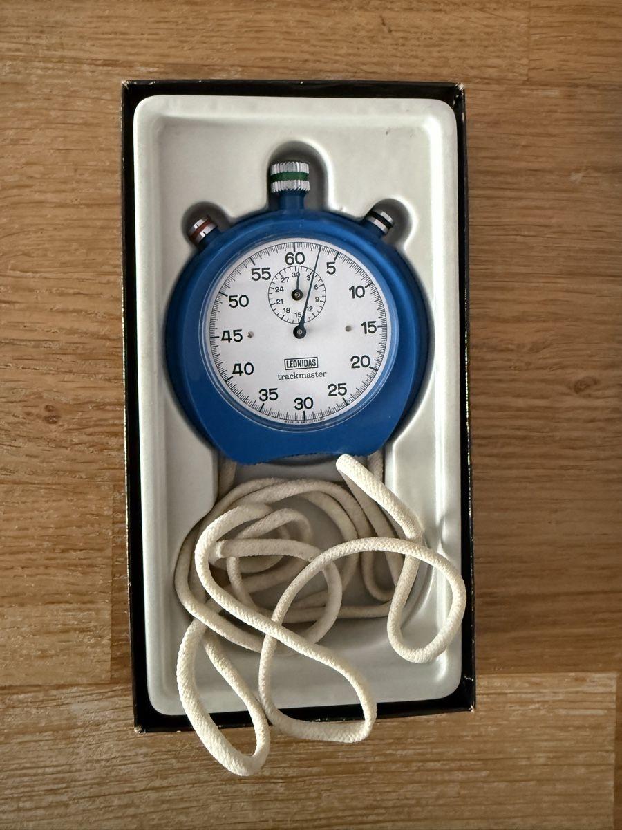 Leonidas Uhren: Leonidas Trackmaster Stoppuhr Alte Uhr – Gebraucht aus Goldach von Messerguru 1