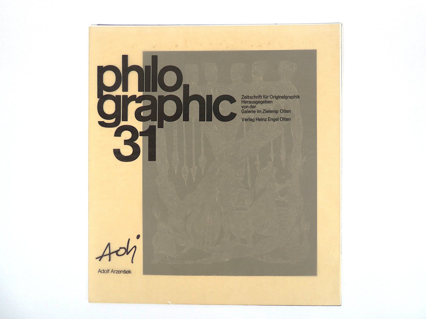 Grafica & Litografie: philographic 31 Zeitschrift - Adolf "Adi" Arzensek – Usato da Urtenen-Schönbühl venduto da Restwert_Schoenbuehl