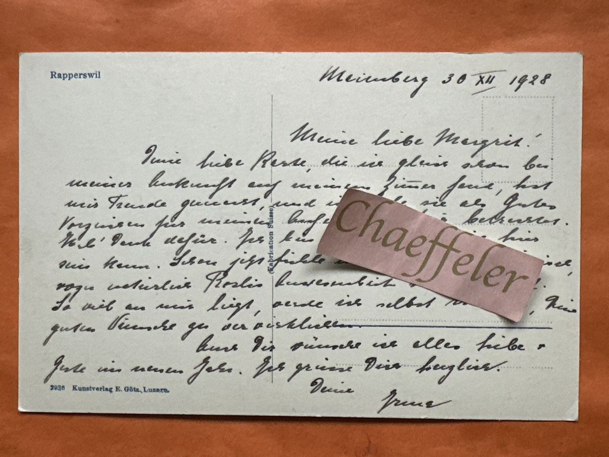 Cartes postales: Historische Ansichtskarte Rapperswil, 1928 – D'occasion à Zürich par Chaeffeler 1