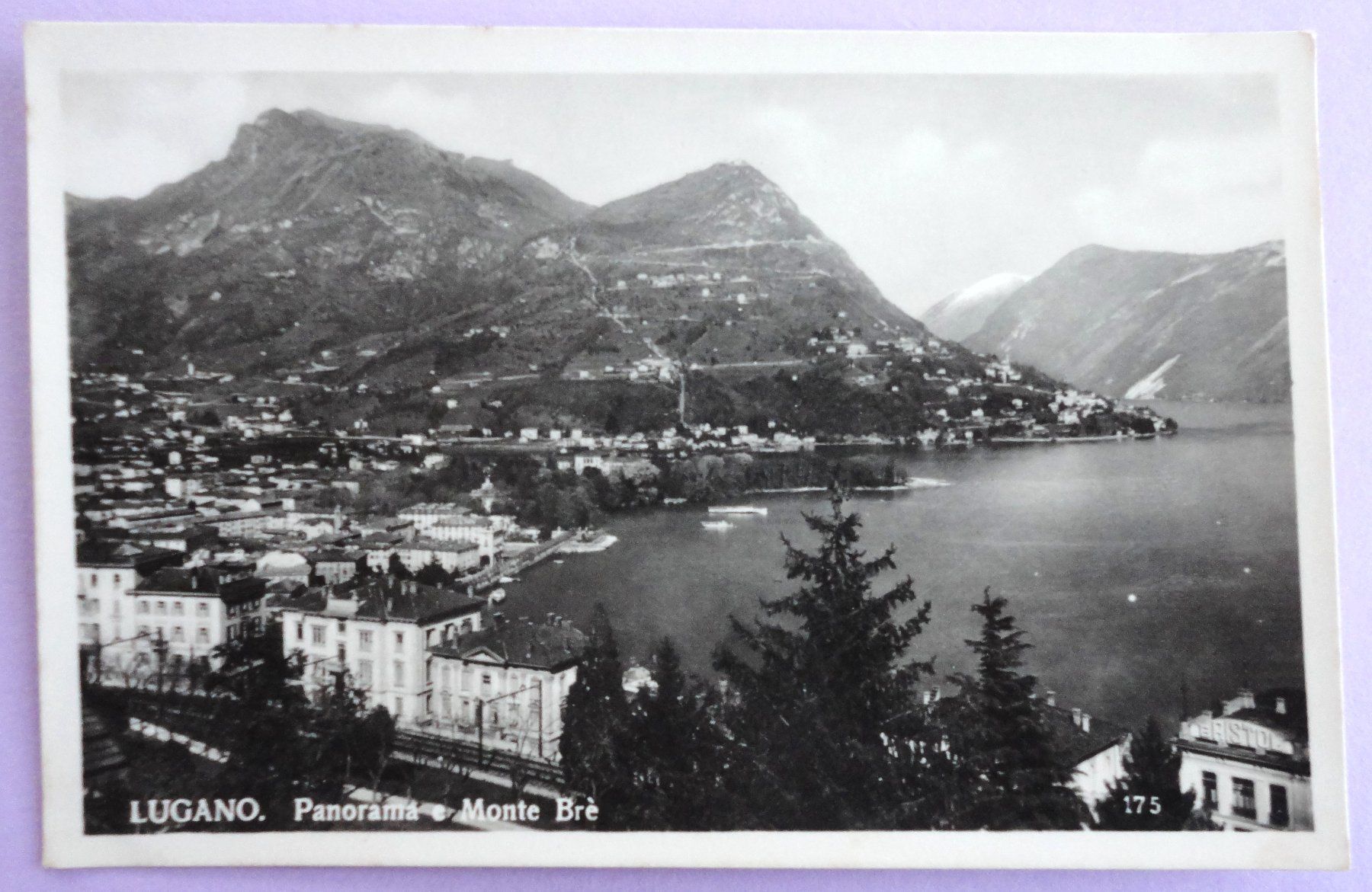 Ansichtskarten: Lugano - Panorama e Monte Brè – Defekt aus Fétigny von Billy2miny