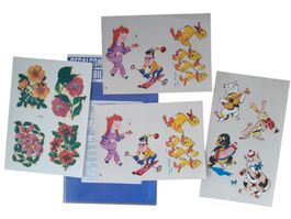 Abziehbilder 1960er - diverse Motive