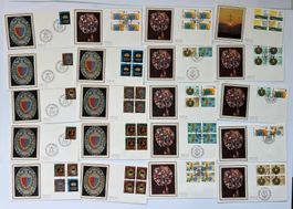 64 enveloppes Premier Jour (FDC) Suisse – Année 1981