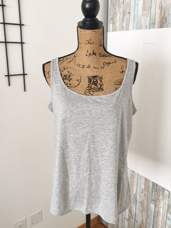 Graues Top von Yessica C&A, Grösse L, perfekt für den Sommer