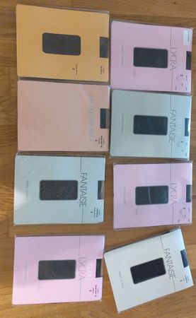 8 Collants neufs Lycra Fantaisie, tailles 2