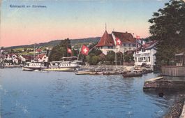 Küsnacht ZH // ca. 1910 Dampfschiff Bootswerft E. Reichlin