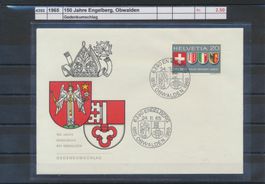 1965 "150 Jahre Engelberg, Obwalden", Gedenkumschlag