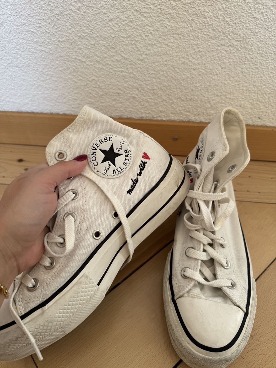 Converse Herrenschuhe: Converse Chuck – Cremeweiss – Grösse 38 – Gebraucht aus St. Gallen von tatjana55 1