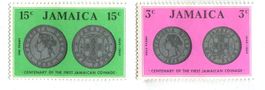 Briefmarken "Münzen". Jamaika.