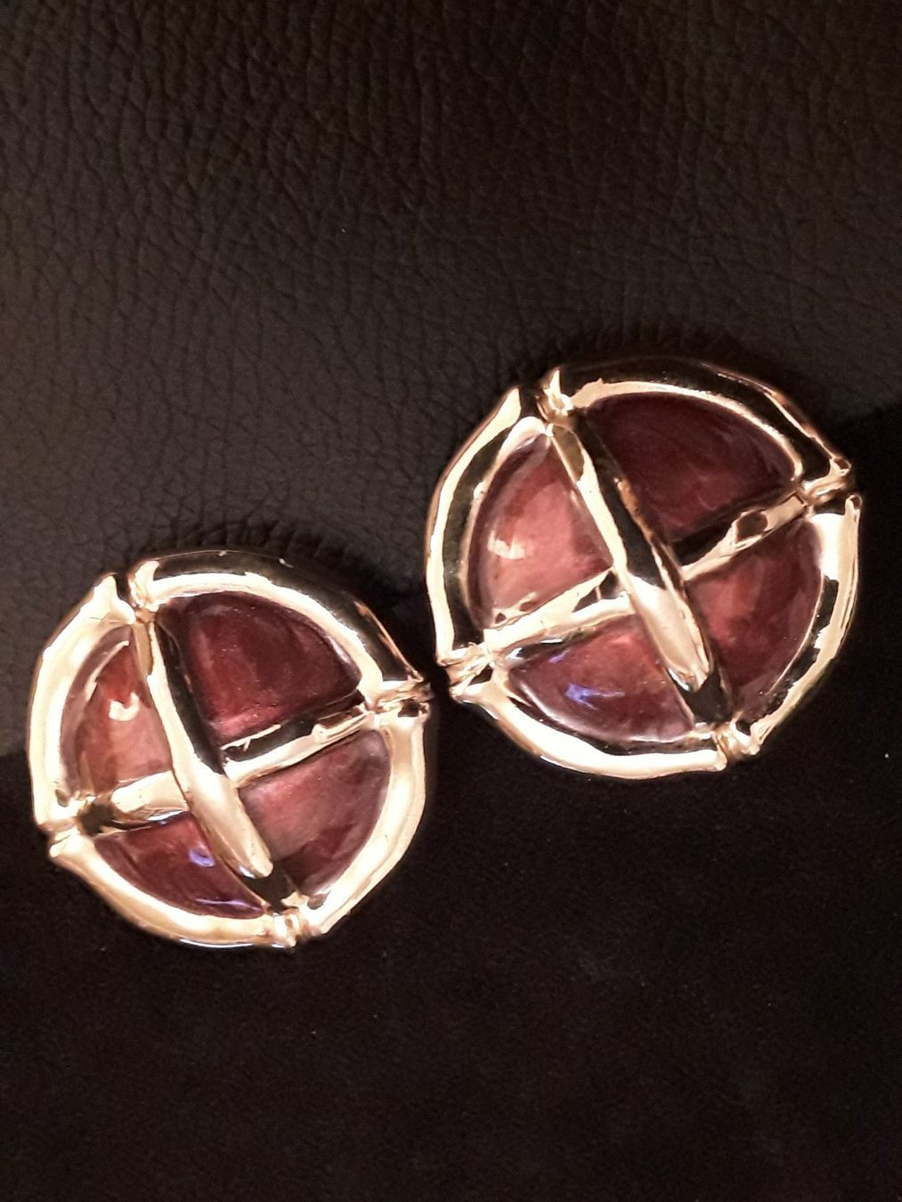 Boucles d'oreille: Vintage Email Ohrclips Exclusiv – D'occasion à Zürich par Aleick 2