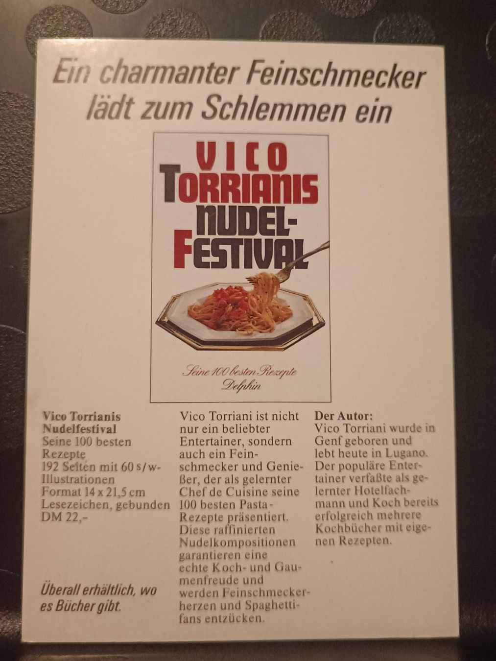 Autogramme: Vico Torriani - handsignierte Autogrammkarte – Gebraucht aus Menziken von Artographs 1