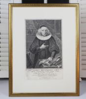 Mezzotinto  Johannes Jacobus Hottingerus – Porträt eines The