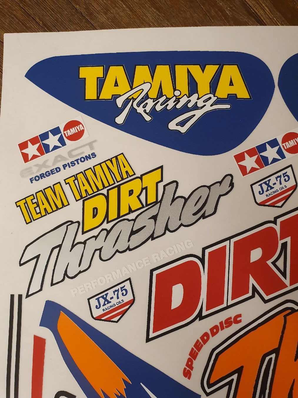 Tamiya Modellismo RC: Repro Decal Set zu Tamiya Dirt Thrasher – Nuovo (secondo la descrizione) da Pfäffikon ZH venduto da Domdalion 1