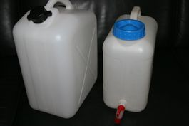 2 Stück Wasserkanister 13 & 20 Liter, lebensmittelecht
