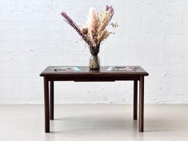 Mid-Century Esstisch aus dunklem Holz, 1960er/70er