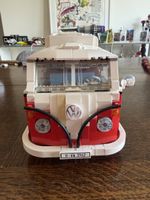 LEGO VW T1 Campingbus rot weiss aufgebauter Zustand