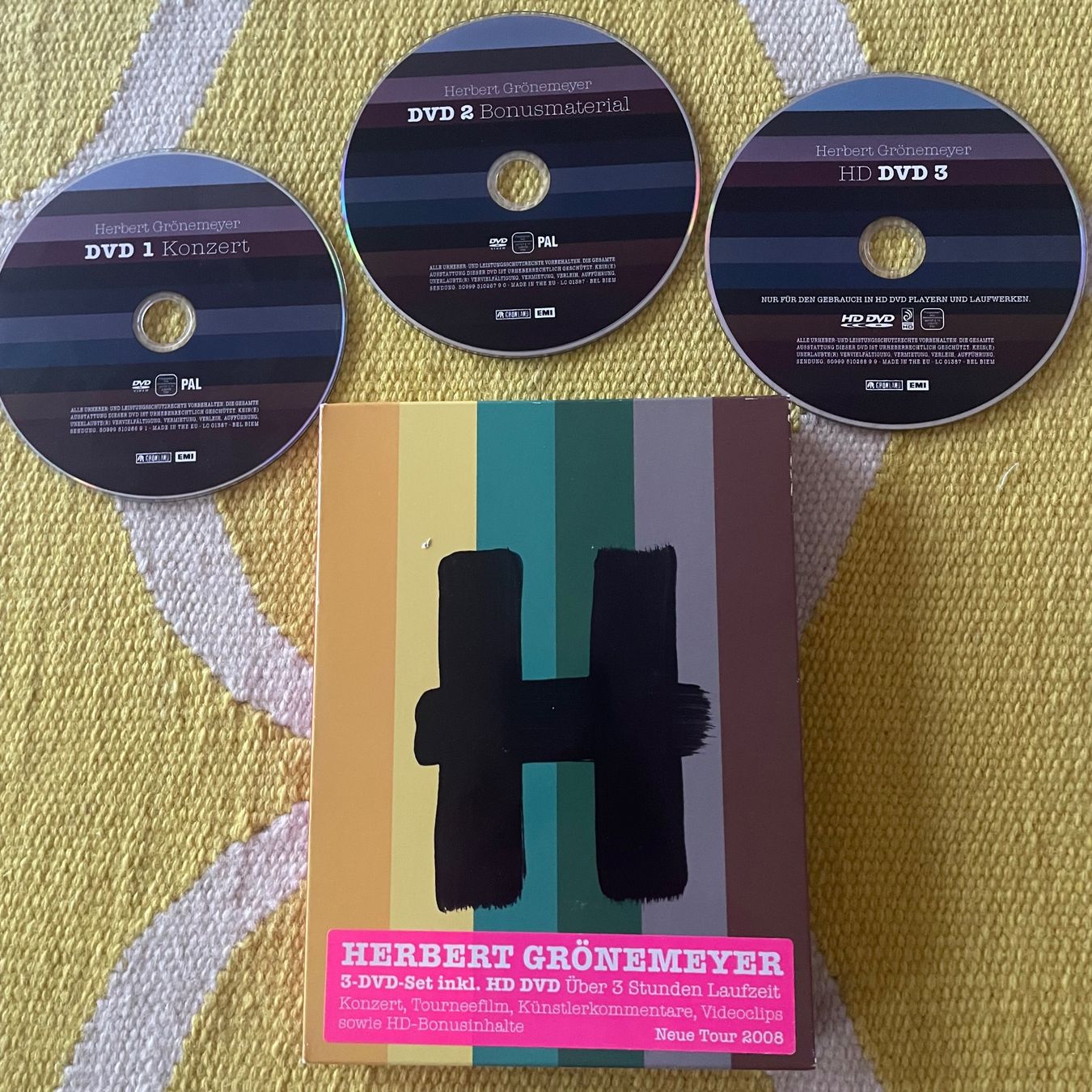 Tutti i DVDs: HERBERT GRÖNEMEYER-3DVD 12LIVE – Usato da Rorschacherberg venduto da CD-Roli