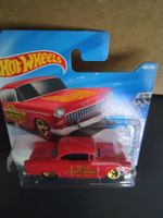 Hot Wheels Auto rot 55 Chevy rot mit Flammen.POSTVERSAND MÖG