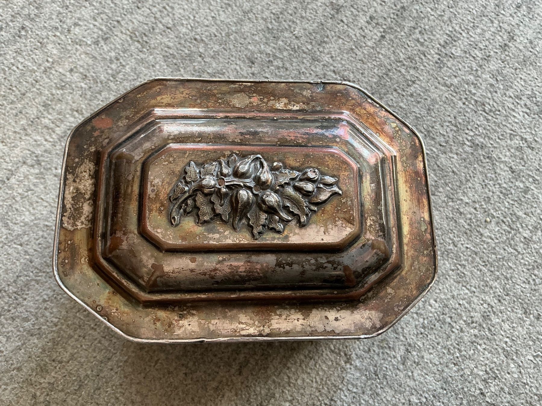 Barattoli: Antike versilberte Box, Noblin und Co. 1848 – Usato da Jona venduto da Jancy60 2