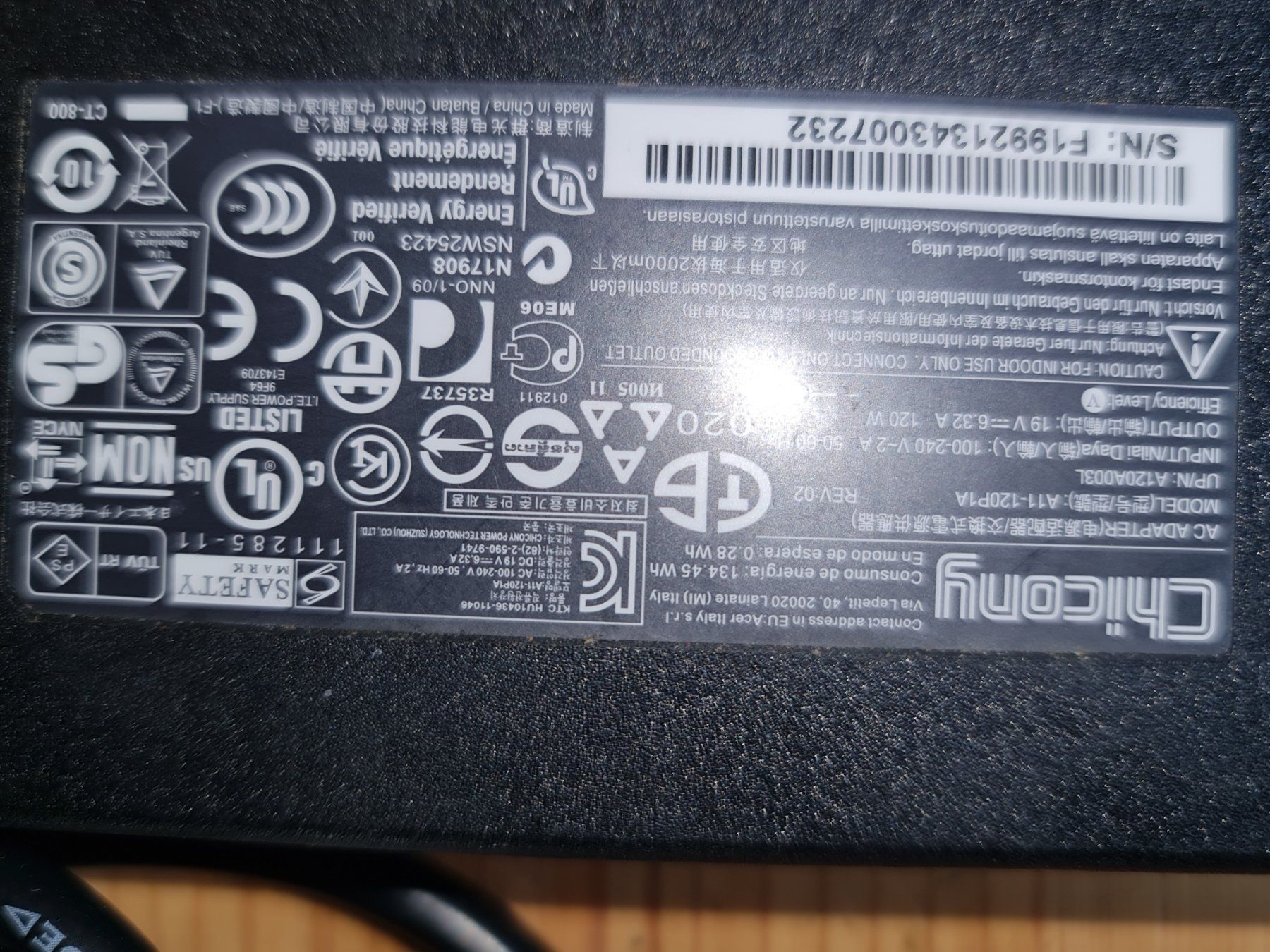 Chargements: Netzteil 120W – D'occasion à Winterthur par Hai6 2