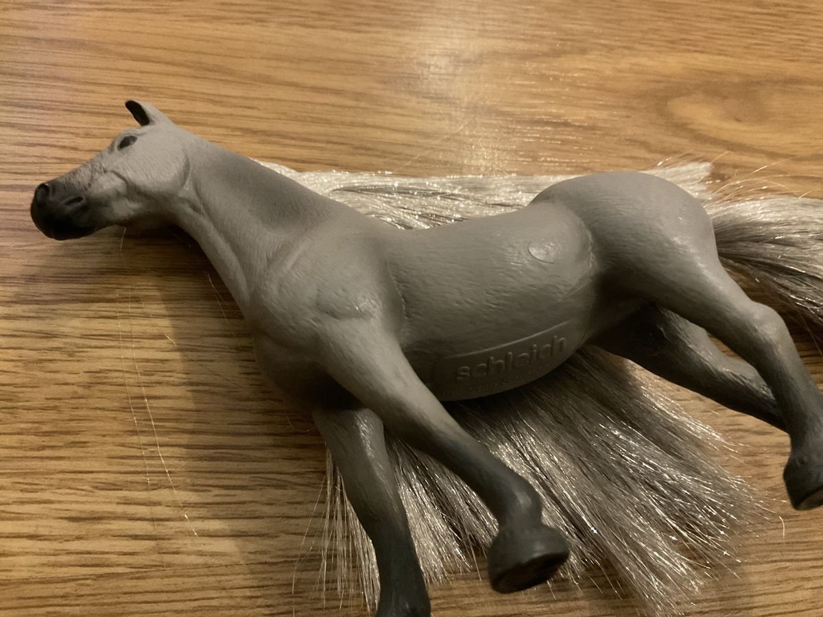 Schleich Giocattoli: Schleich Pferd silberne Mähne  – Usato da Jona venduto da Rubinrot 3