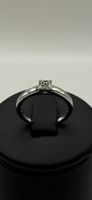 Bague Solitaire en Or Blanc 18K – Diamant 0.25 ct – T.51