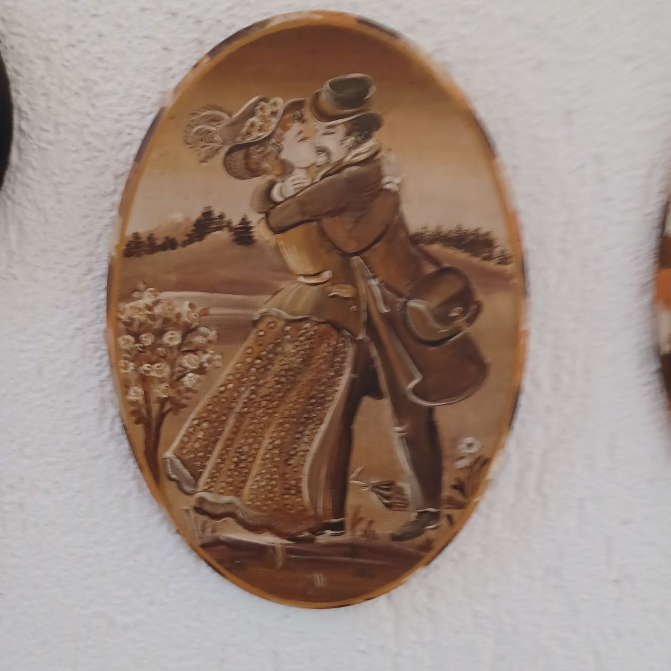 Poster & Bilder: 2 Bilder handgemalt auf Holz die Liebenden – Gebraucht aus Abtwil SG von luupsy 1