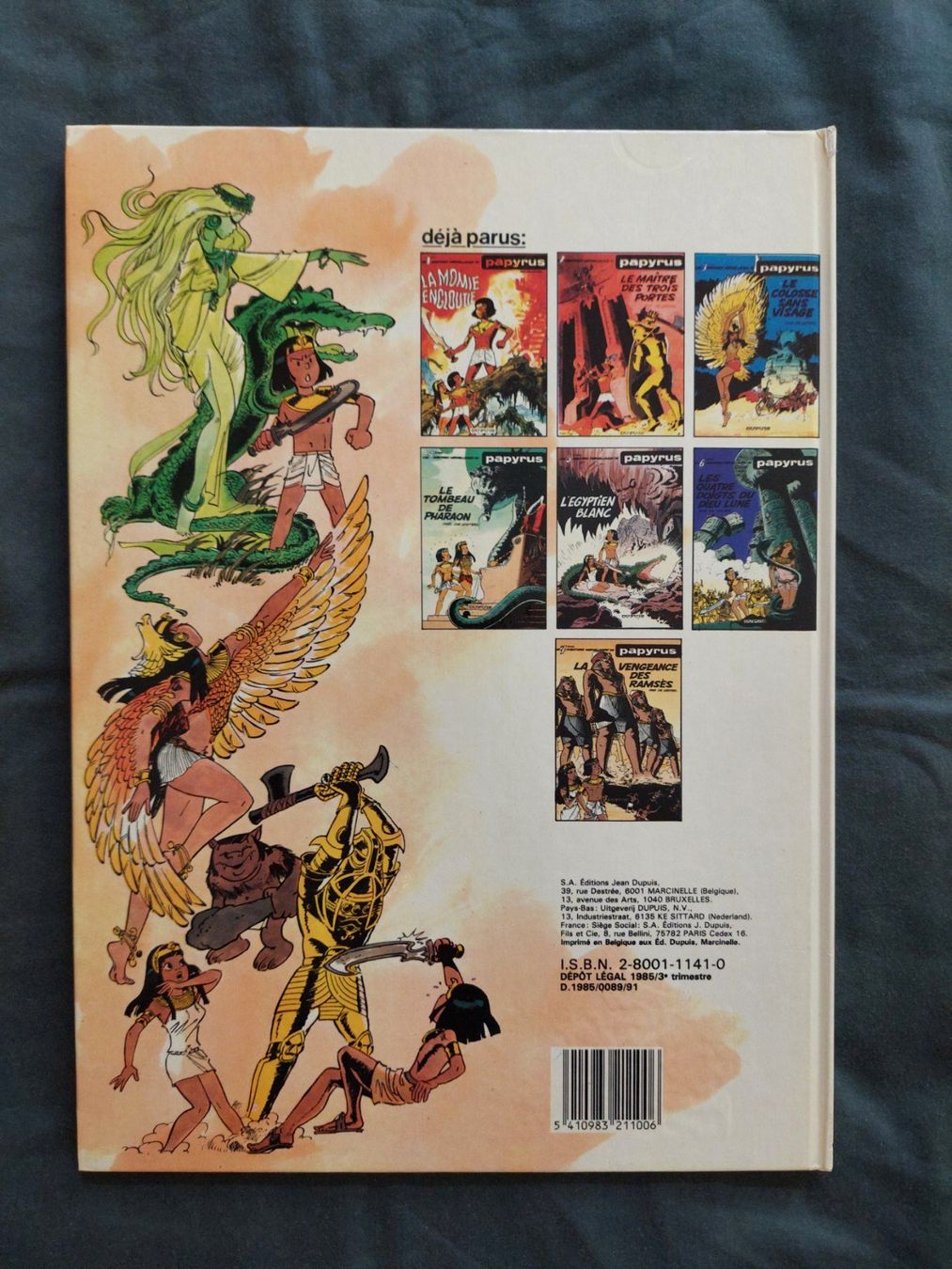 Fumetti: Papyrus T.8 La Métamorphose D'Imhotep EO 1985 TBE – Usato da Genève venduto da Blu_BD 1