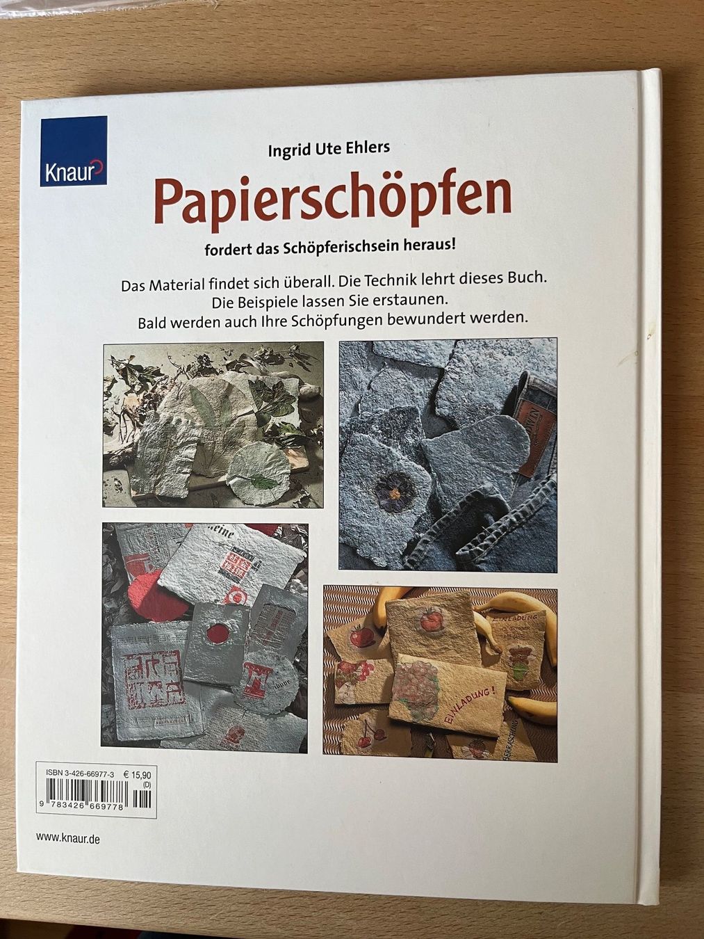 Libri: Papierschöpfen für Einsteiger – Nuovo (secondo la descrizione) da Liestal venduto da suz_2xmj 5