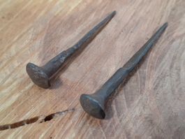 2 antike Möbel / Fenster Knöpfe, Schmiedeisen (LOT3154#MBS3)