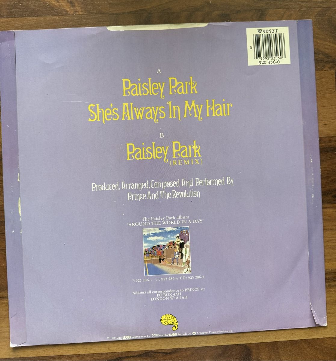 Dischi in vinile: Prince - Paisley Park - 12" Maxi - 80s – Usato da Rorbas venduto da BlackstarRecords 1