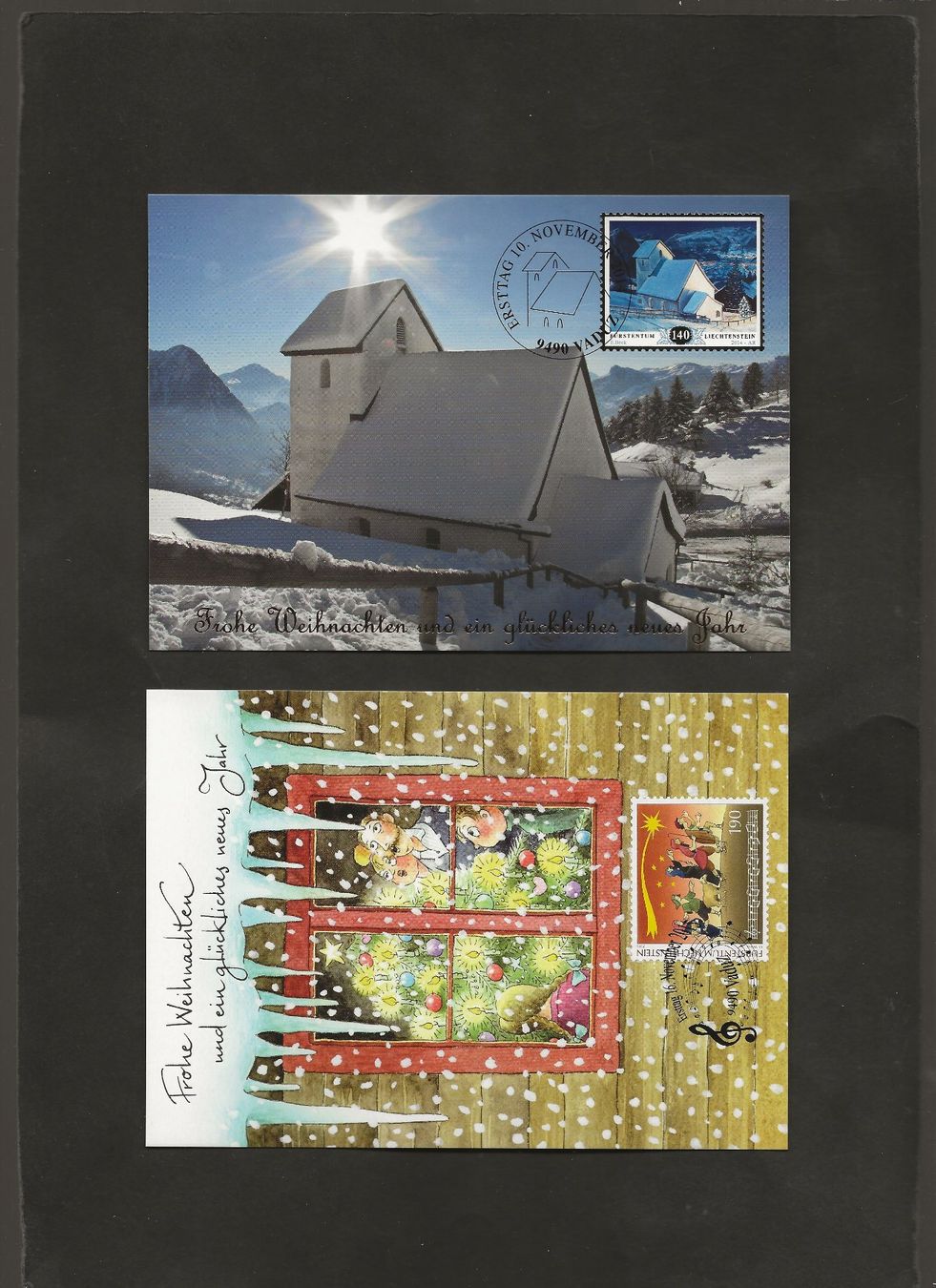 Tutti i francobolli: 9 Neujahrskarten von Liechtenstein – Usato da Au ZH venduto da xelagreb01 2