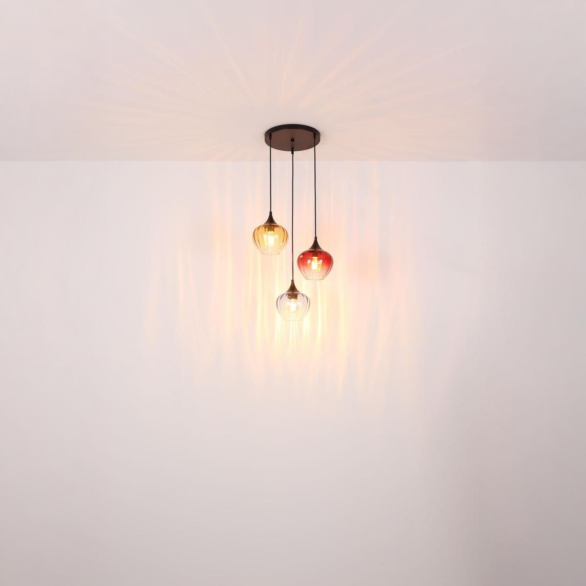 Lampadari & plafoniere: Pendelleuchte, Metall, Glas, 45 cm Ø – Nuovo (secondo la descrizione) da Kreuzlingen venduto da Smart-Light