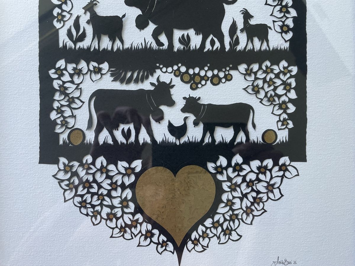 Grafica & Litografie: Scherenschnitt von Anita Buri – Nuovo (secondo la descrizione) da Konolfingen venduto da Bern-75 1