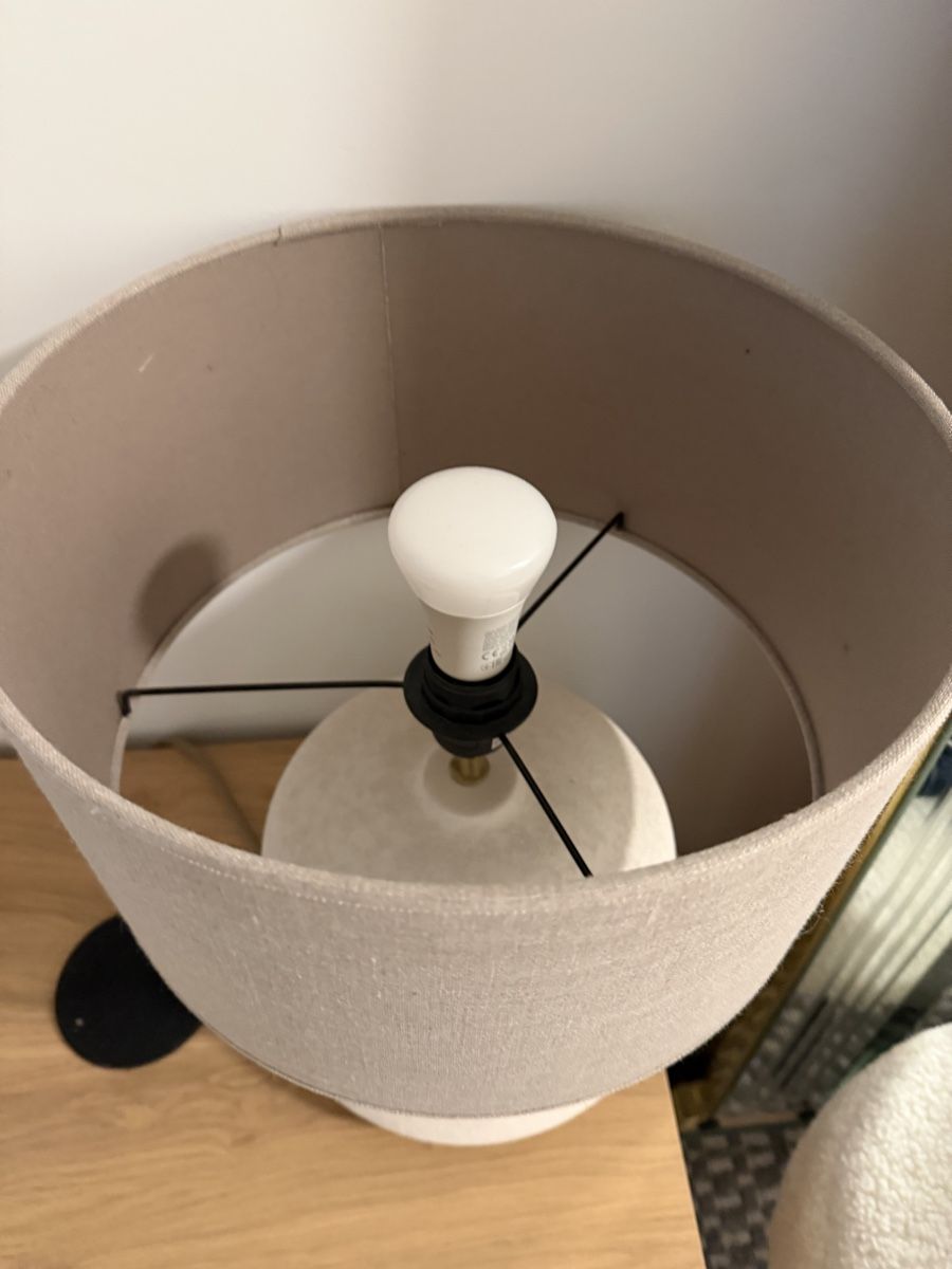 Lampen: Table Lamps with Textured Fabric Shade – Gebraucht aus Zürich von catfuso 3