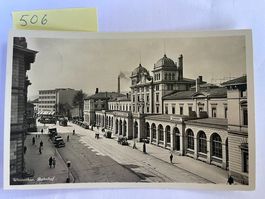 alte Ansichtskarte Winterthur Bahnhof, 1934