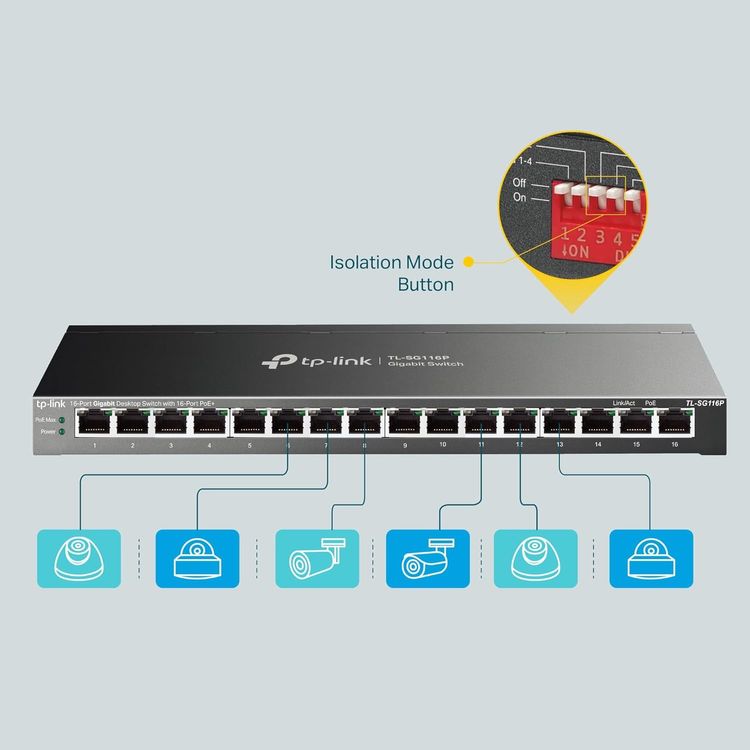 Hubs & Switches: TP-Link TL-SG116P Neu und OVP mit Garantie bis 17.07.2026 – Neu und originalverpackt aus Montreux von Sir.Joseph 1