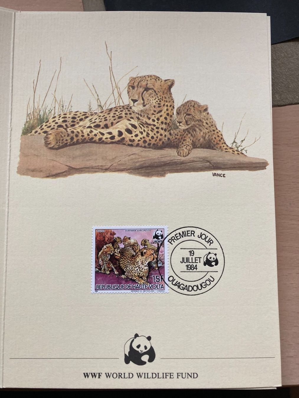 Tutti i francobolli: WWF 1984 Obervolta Gepard Spendenblatt – Nuovo (secondo la descrizione) da Liestal venduto da schnueps