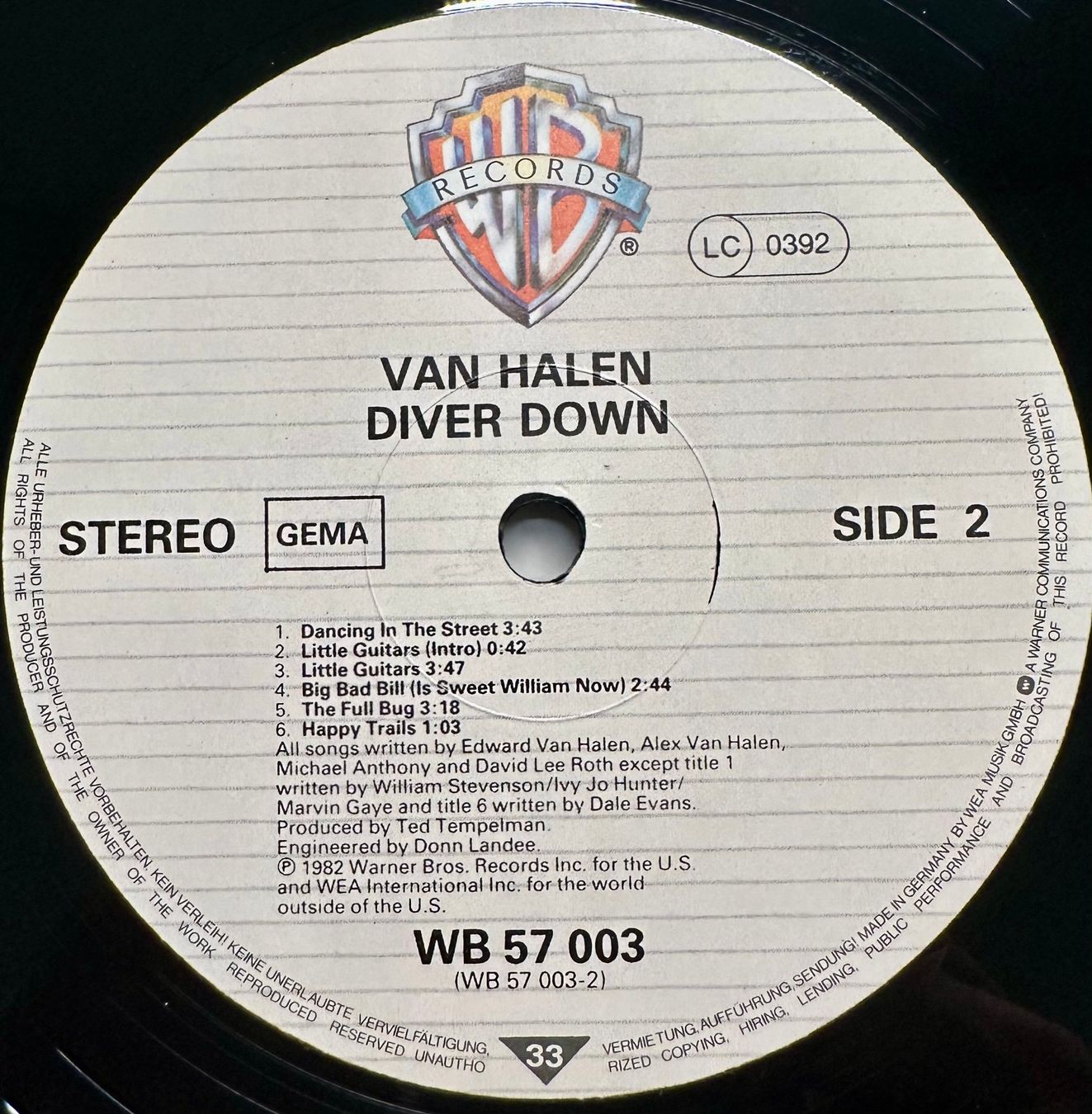 Dischi in vinile: Van Halen - Diver Down // LP: VG+; Sleeve: VG+ – Usato da Zürich venduto da saltbee 3