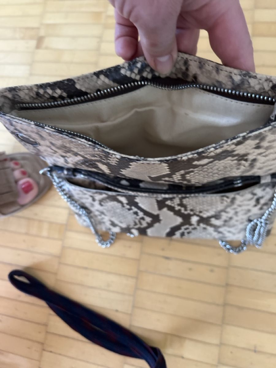 Massimo Dutti Borse da donna: Massimo Dutti Handtasche/Clutch, Schlangenmuster – Usato da zürich venduto da anemone08 3