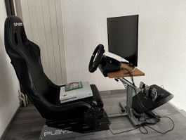 Playseat Rennspiel-Set mit Lenkrad und Pedalen