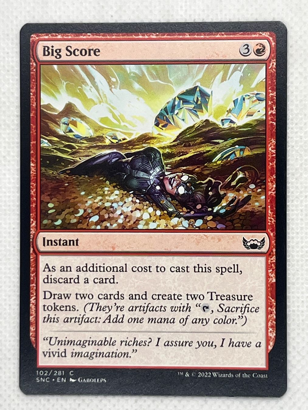 Magic The Gathering Carte collezionabili: MTG Big Score SNC 102 Englisch Common – Usato da Hinterkappelen venduto da Kim1992