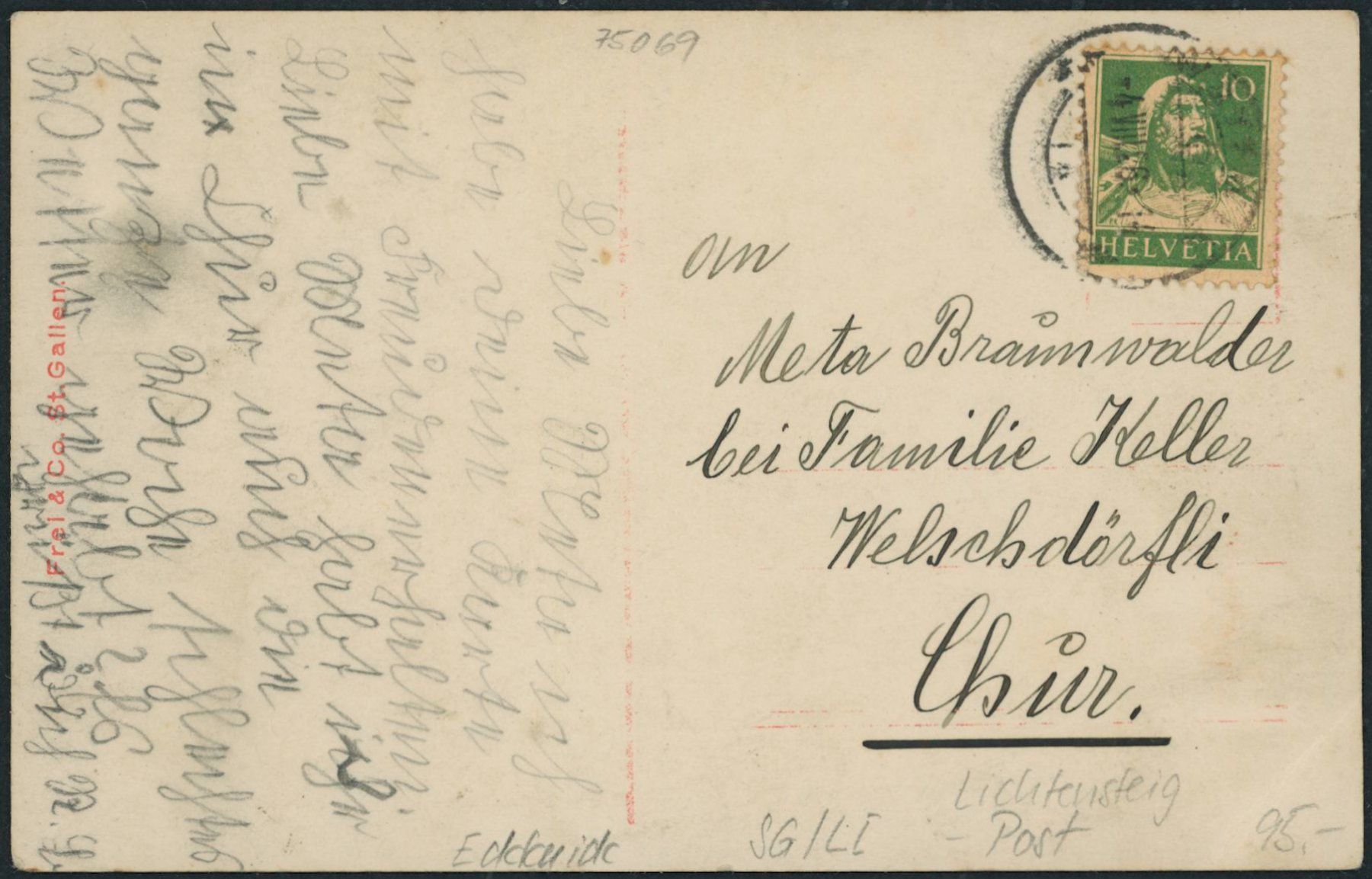 Cartoline postali: SG Lichtensteig – Usato da Schindellegi venduto da masutka7 1