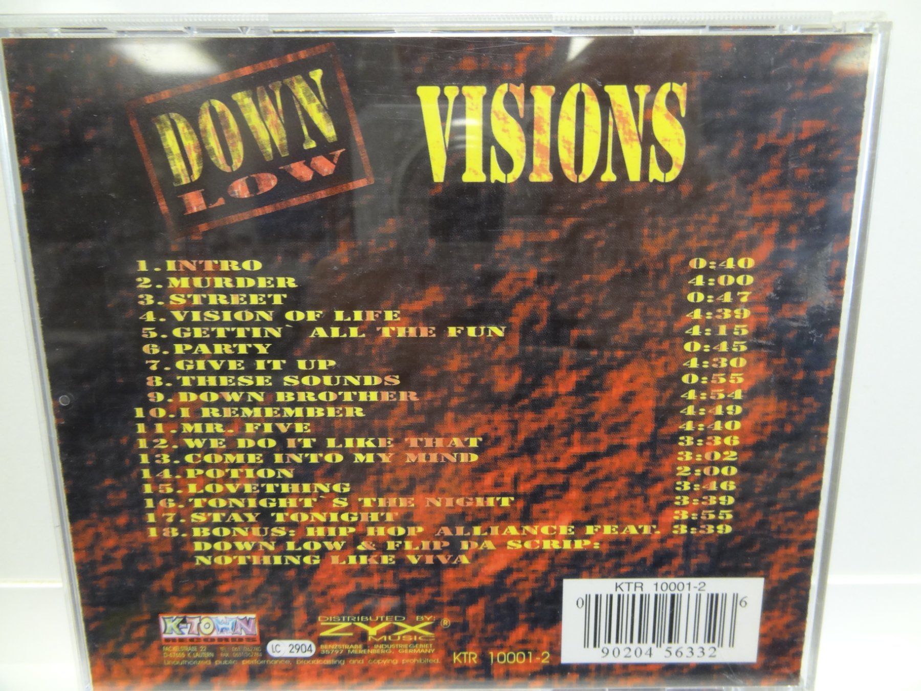 CD: Down Low - Visions - CD – Usato da luzern venduto da musicandart 1