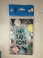 Set 6 cartes invitation anniversaire enfant avec enveloppe
