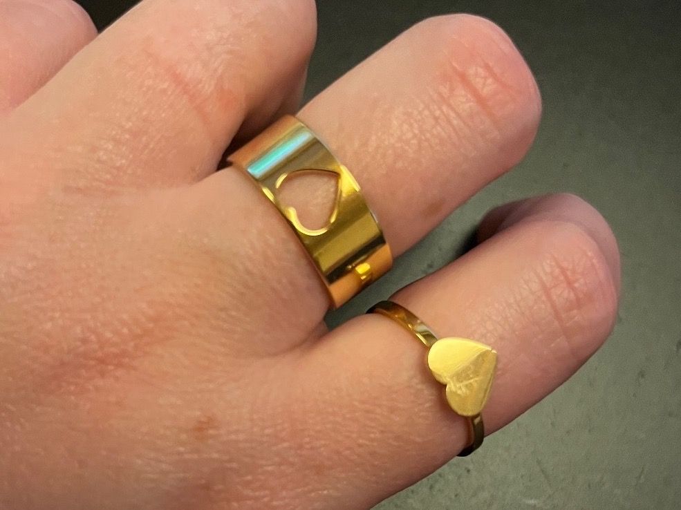 Anelli: Ring Set mit Herz ( one Size), Nr. 68 – Nuovo (secondo la descrizione) da Gams venduto da Mariawicca 1