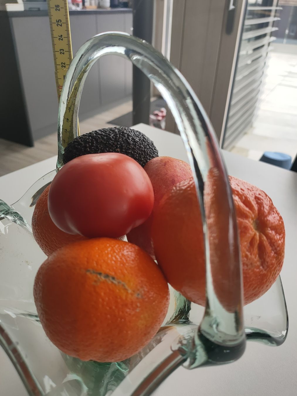 Piatti di portata: Glas Obstschale mit Henkel, Vintage Design – Usato da Gipf-Oberfrick venduto da minini 3