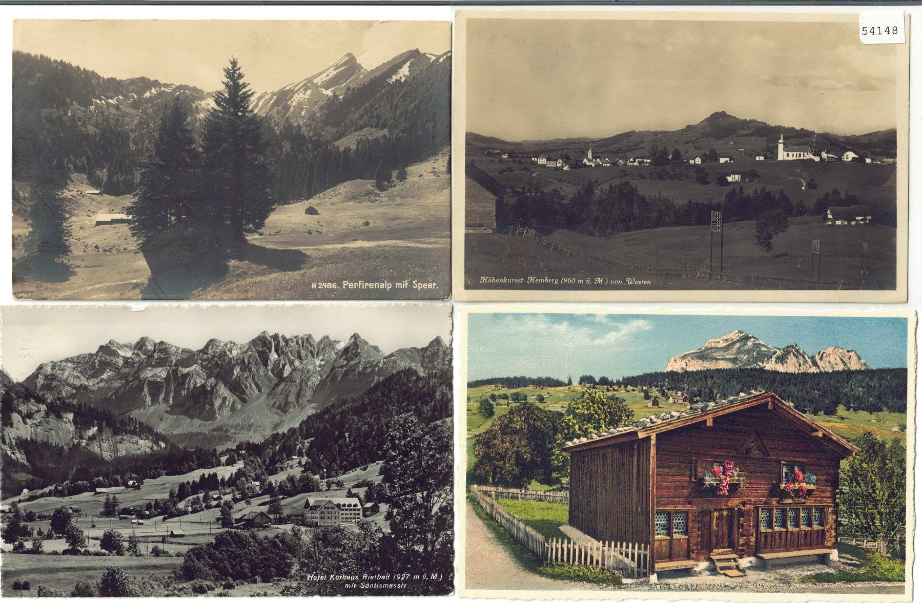 Cartes postales: 4 AK - Toggenburg – D'occasion à Ettingen par Kartenplanet