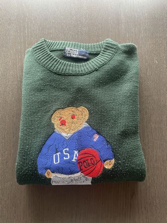 Pull Wolle Polo Ralph Lauren Teddy Bear vintage