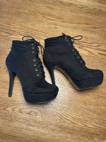 Schwarze Zara High Heels Stiefeletten, Gr. 39
