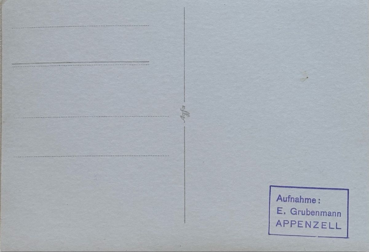 Cartes postales: Foto E. Grubenmann, Appenzell, Höhle, 10x14 cm – D'occasion à Frauenfeld par Merk52 1